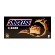 SNICKERS Παγωτοσοκολάτες 6τεμ 270g (301,8ml)