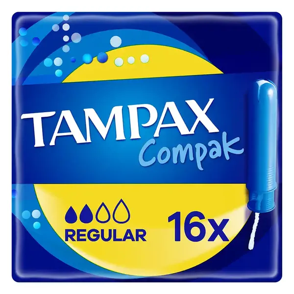 Tampax Compak Ταμπόν Regular 16τεμ.