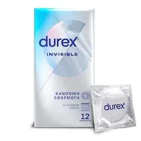 DUREX Προφυλακτικά Invisible Κανονική Εφαρμογή 12 Τεμάχια
