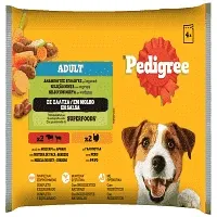 Pedigree Υγρή Τροφή Αρνάκι Γαλοπούλα Κοτόπουλο για Σκύλους 4x100gr