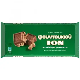 ΙΟΝ Σοκολάτα Γάλακτος με Ολόκληρα Φουντούκια 200gr