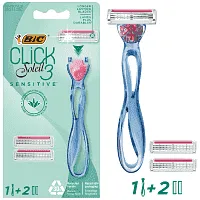 BIC SOLEIL CLICK 3 SENSITIVE  Ξυριστική Μηχανή 1 Λάβη & 2 Ανταλλακτικά