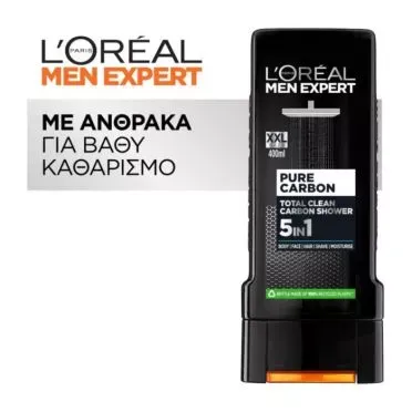 LOREAL MEN EXP.TOT.CL.CARBON SH.GEL400ML