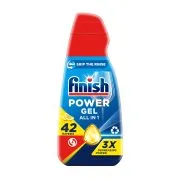 FINISH Power All In 1 Απορρυπαντικό Πλυντηρίου Πιάτων Τζελ Λεμόνι 42 πλύσεις