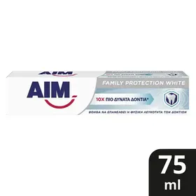 Aim Family Protection Οδοντόκρεμα White 75ml.