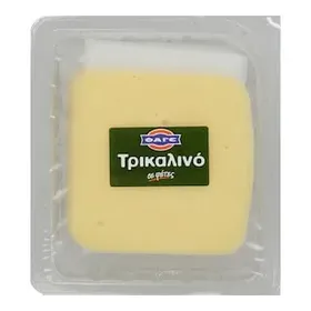 Τρικαλινό ημίσκληρο τυρί σε φέτες