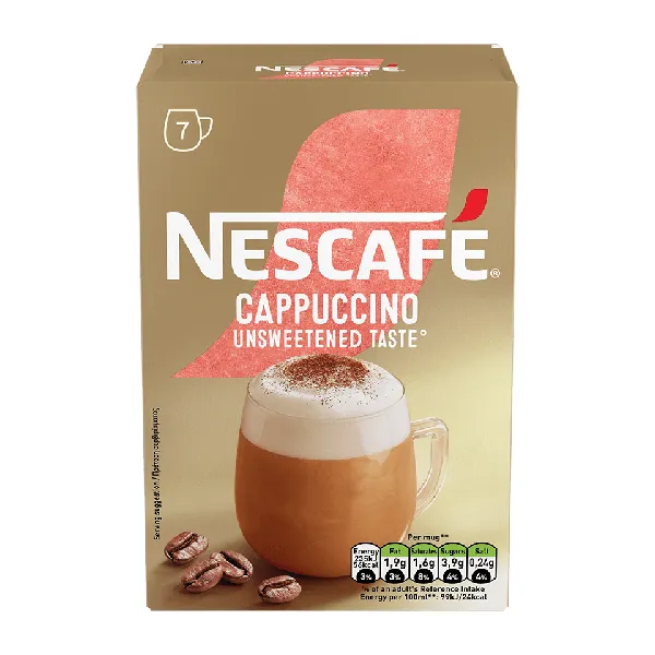 NESCAFE CAPPUCCINO UNSWEETENED TASTE 7Sac 6x99.4g GR