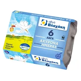 Αυγά Φρέσκα Αχυρώνα Large 6τεμ. Βλαχάκη 63-73 g