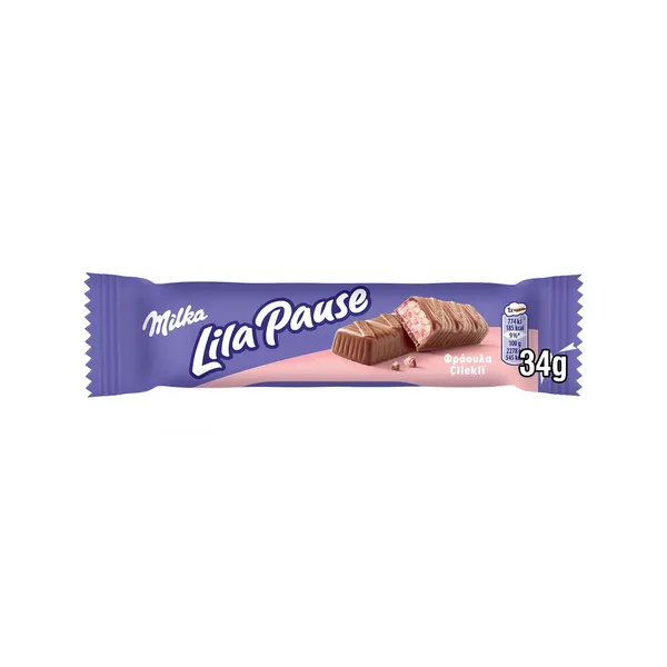 ΠΑΥΛΙΔΗΣ Milka lila pause σοκολάτα γάλακτος φράουλα 34γρ. ή 3x34γρ.