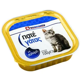 ECONOMY Γατοτροφή Πατέ με Σολομό 100gr