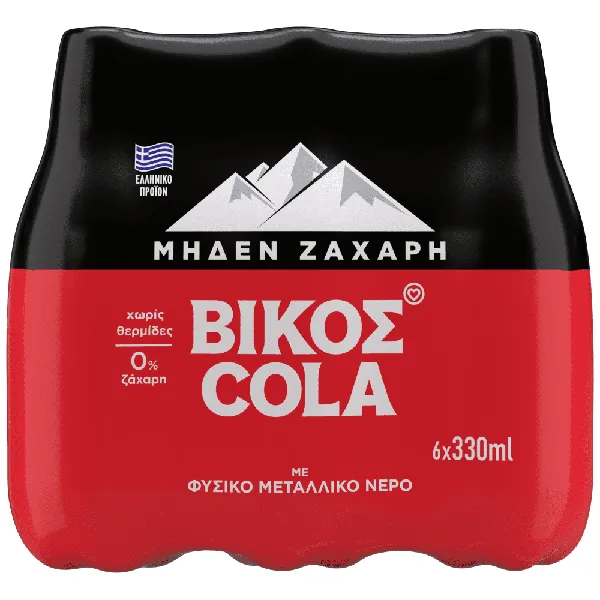 Cola Zero Sugar 330ml (6τεμ.)