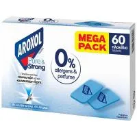 Εντομοαπωθητικά Πλακίδια Pure & Strong Aroxol Mat 60τεμ
