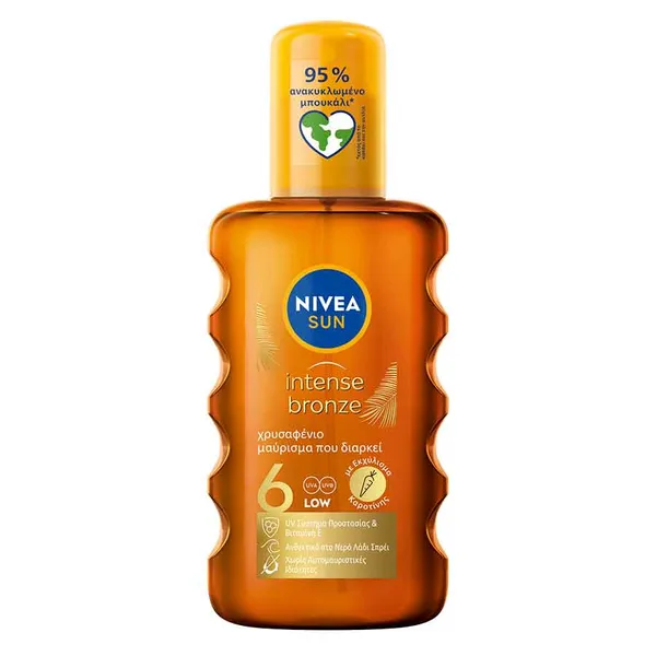 Nivea Sun Carotene Αντηλιακό Λάδι Σπρέι SPF6 200ml.