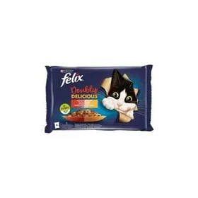 FELIX Ποικιλία Κρεάτων σε Ζελέ 4x85gr