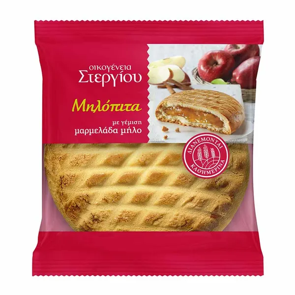 Οικογένεια Στεργίου Μηλόπιτα Με Μαρμελάδα Μήλο 105γρ.