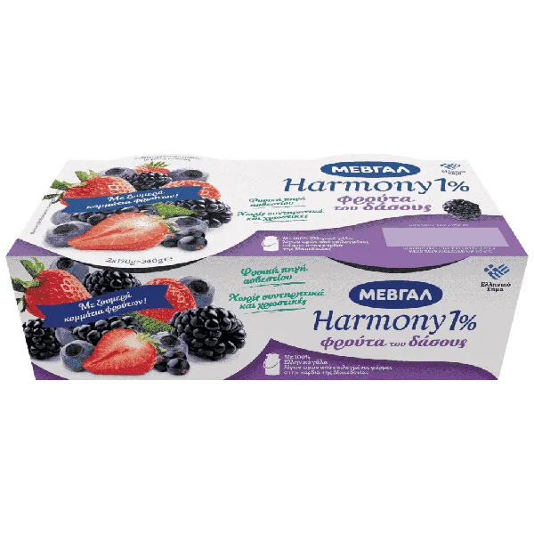 Όλα τα επιδόρπια γιαουρτιού HARMONY 1% 2x170gr