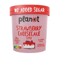 Παγωτό Cheesecake Φράουλα Χωρίς Ζάχαρη Plan(e)t (420ml)