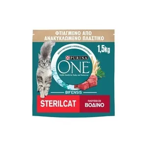 Ξηρά τροφή sterlicat βοδινό & σιτάρι 1,5Kg