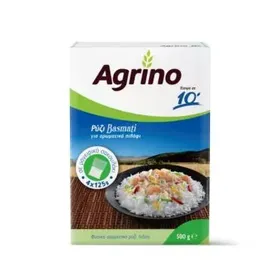 AGRINO ΡΥΖΙ BASMATI 10'l ΛΕΠΤΟ ΣΑΚΟΥΛΑΚΙ 500γρ