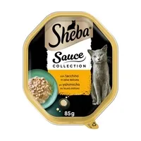 SHEBA Υγρή Γατοτροφή με Γαλοπούλα σε Λευκή Σάλτσα 85gr
