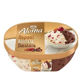ALOMA Παγωτό Οικογενειακό Παρφαί Βανίλια Σοκολάτα 2 Lt