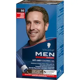 MEN PERFECT Βαφή Μαλλιών Anti-Grey Color Gel Νο50 Φυσικό Καστανό Ανοιχτό 1 Τεμ.