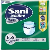 Ελαστικό Εσώρουχο Ακράτειας XXLNo5 Sensitive Pants Sani 14τεμ