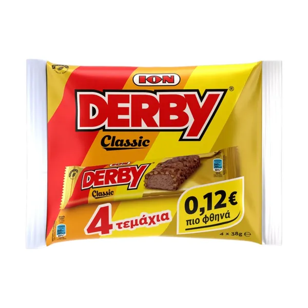 DERBY Σοκολάτα Γάλακτος Καρύδα 38gr