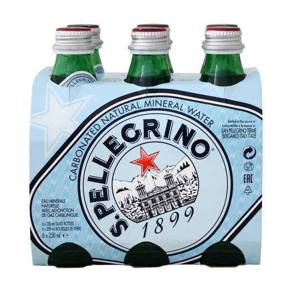 SAN PELLEGRINO Ανθρακούχο Νερό 6x250ml