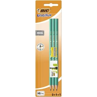 BIC Σετ Μολύβια Evolution Original Γόμα & Ξύστρα 5 Τεμάχια
