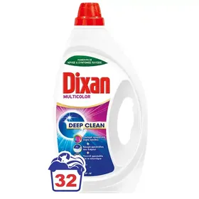 Dixan Multicolor Υγρό Απορρυπαντικό Πλυντηρίου Ρούχων 1,44L 32 μεζ