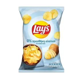 LAY'S Chips 0% Προσθήκη Αλατιού 120γρ