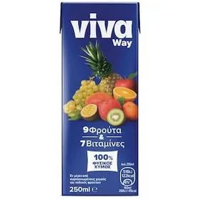 VIVA FRESH Natural Juice 9 Φρούτα 250ml