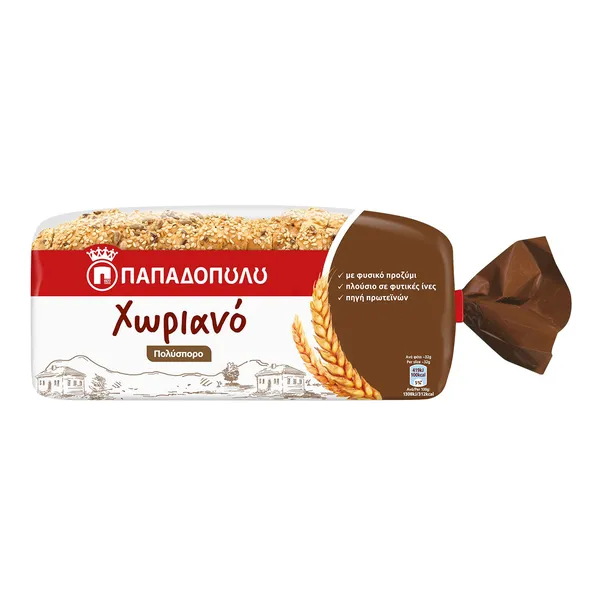 Ψωμί σε φέτες πολύσπορο ΠΑΠΑΔΟΠΟΥΛΟΥ 540gr