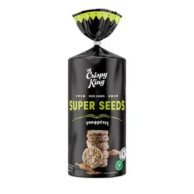 Crispy King Ρυζογκοφρέτα Super Seeds Χωρίς Γλουτένη 100γρ.
