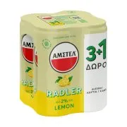 ΑΜΣΤΕΛ Radler Μπίρα με Λεμόνι 3x330ml +1 Δώρο