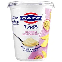 επιδόρπιο στραγγιστού γιαουρτιού fruits mango passion fruit 380g