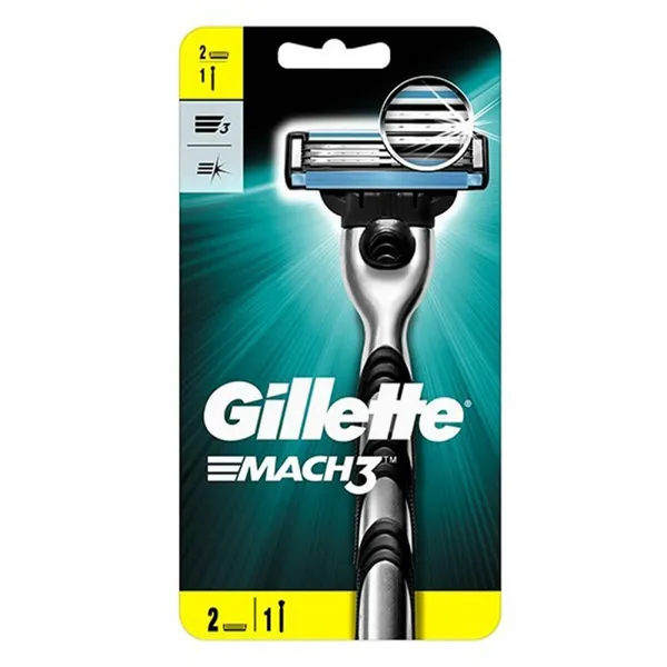 GILLETTE Mach3 Ξυριστική Μηχανή (+2 Ανταλλακτικά)