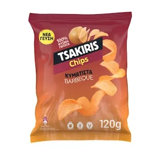ΤΣΑΚΙΡΗΣ Τσίπς Barbeque 120 gr