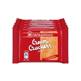 ΠΑΠΑΔΟΠΟΥΛΟΥ Cream Crackers Σίτου 5χ43γρ. ή σίκαλης 5x47γρ.