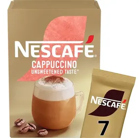 Nescafe Gold Καφές Cappuccino Χωρίς Ζάχαρη Σε Φακελάκια 7τεμ. 99,4γρ.