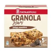 ΠΑΠΑΔΟΠΟΥΛΟΥ Granola Μπάρες με Μαύρη Σοκολάτα & Κακάο 5x42g