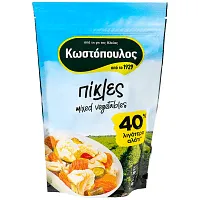 ΚΩΣΤΟΠΟΥΛΟΣ πίκλες 40% λιγότερο αλάτι