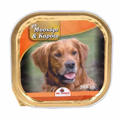 MrGrand Σκυλοτροφή Μοσχάρι/Καρότα 300γρ.