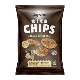 Agrino Τσιπς Καστανού Ρυζιού Με Όσπρια Creamy Mushroom Χωρίς Γλουτένη 60γρ.