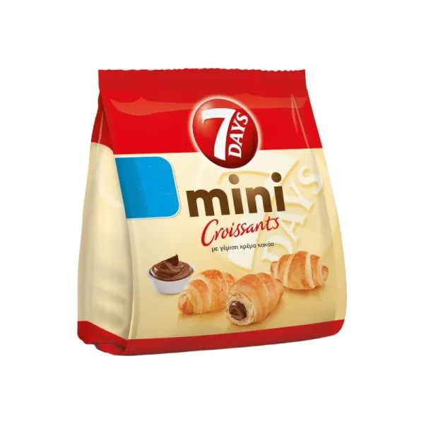 MINI CROISSANTS Με Γέμιση Κρέμα Κακάο, Μιλφέιγ