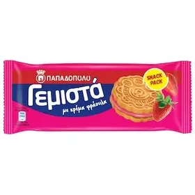ΠΑΠΑΔΟΠΟΥΛΟΥ Μπισκότα Γεμιστά Φράουλα 58g