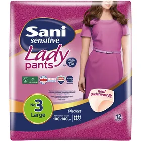SANI Εσώρουχο Ακράτειας Sensitive Premium Pants Large 12 τμχ