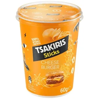 Tsakiris Sticks Cups Cheeseburger 60gr