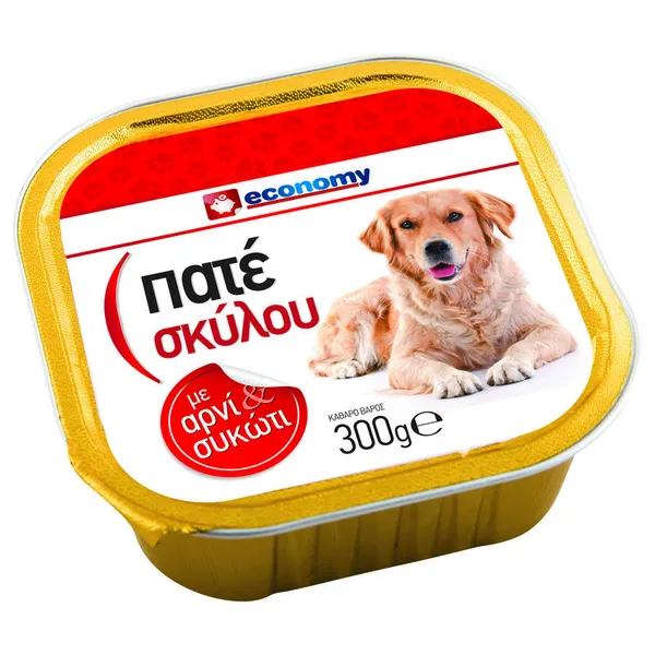 ECONOMY Σκυλοτροφή Πατέ με Αρνί & Συκώτι 300gr
